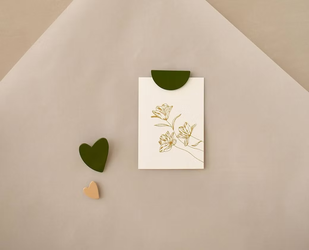 Bijou mural Coeur vert – Image 2