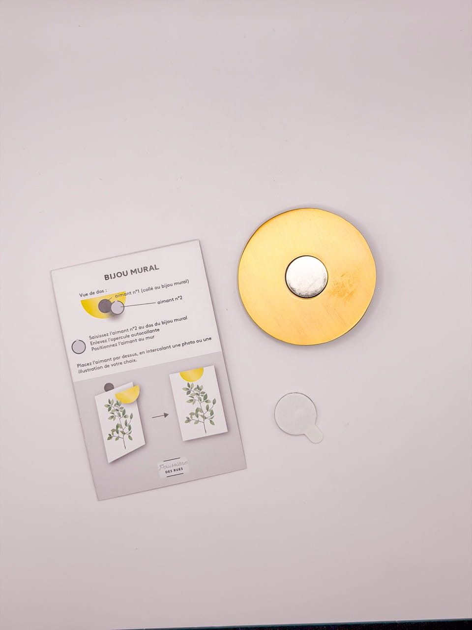 Bijou mural Rond or – Image 3