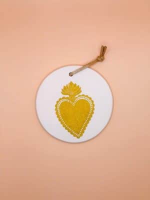 Médaillon 8 cm Exvoto doré