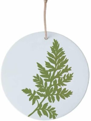 Médaillon 8 cm Fern doré