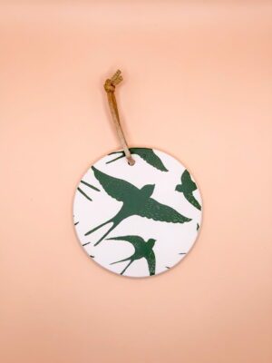 Médaillon 8 cm oiseaux