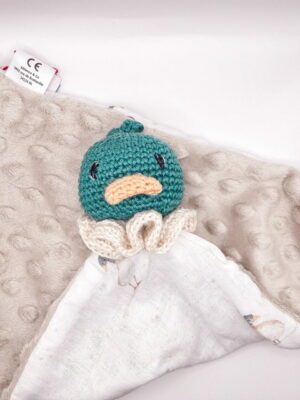 Canard - Peluche au crochet carré