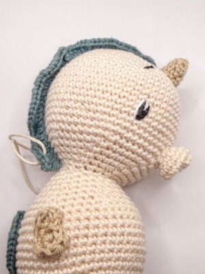 Hippocampe bleu - Peluche au crochet