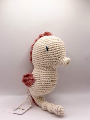 Hippocampe rose - Peluche au crochet