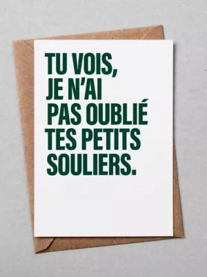 Carte Petits souliers