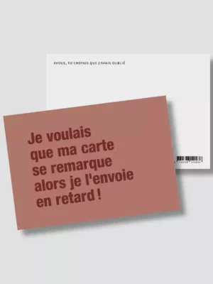 Carte Retard