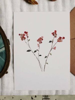 Carte Voeux Baies d'hiver