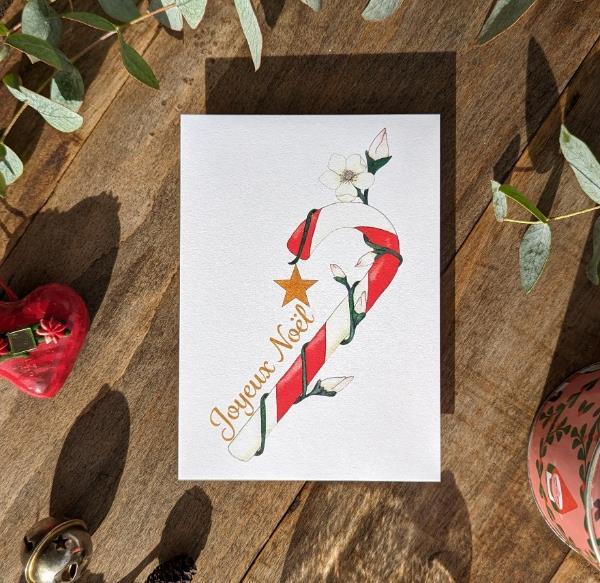 Carte Sucre d'orge fleuri – Image 2