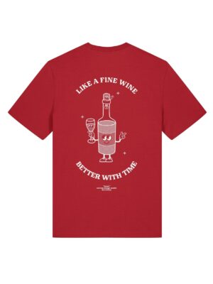 T-shirt Fine wine rouge