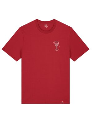 T-shirt Fine wine rouge