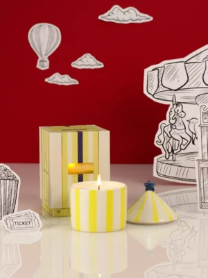 Bougie cirque - Jaune