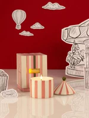 Bougie cirque - Rose