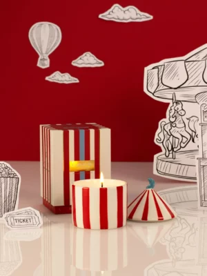 Bougie cirque - Rouge