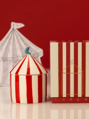 Bougie cirque - Rouge