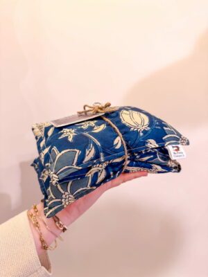 Bouillotte sèche - Bleu fleurs bleues