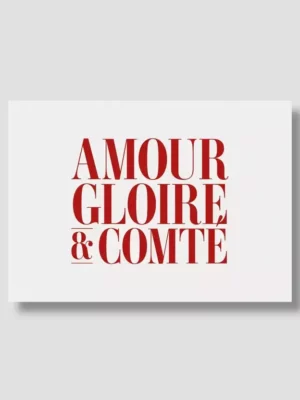 Carte Amour gloire comté