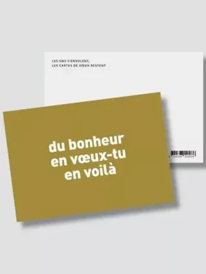 Carte du bonheur en voeux-tu