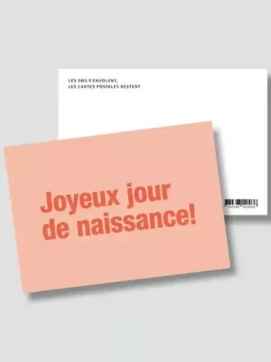 Carte Joyeux jour de naissance