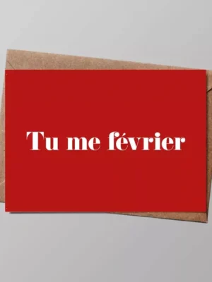 Carte Tu me février