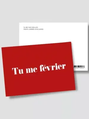 Carte Tu me février