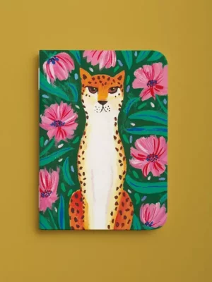 Carnet de poche - Guépard fleuri