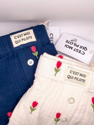 Caleçon - Tulipe blanc