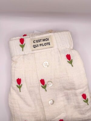 Caleçon - Tulipe blanc