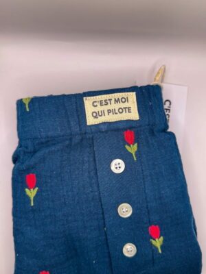 Caleçon - Tulipe bleu