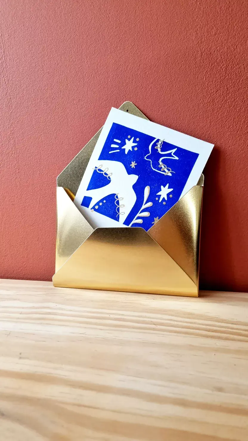 Grande enveloppe en laiton