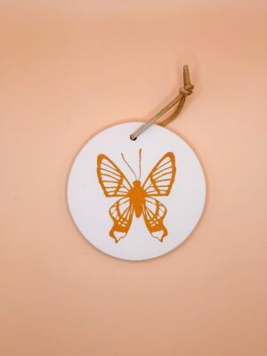 Médaillon 8 cm papillon