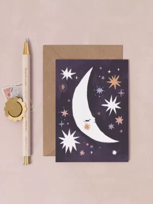 Mini carte - Lune endormie