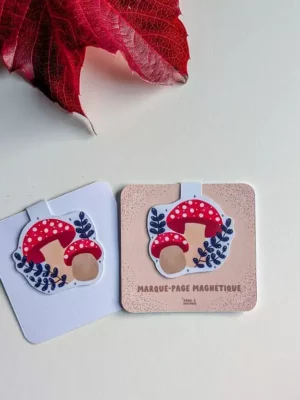 Marque-Page Magnétique – Champignons