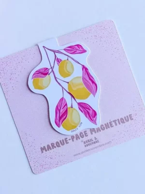 Marque-Page Magnétique – Citrons & Dolce vita