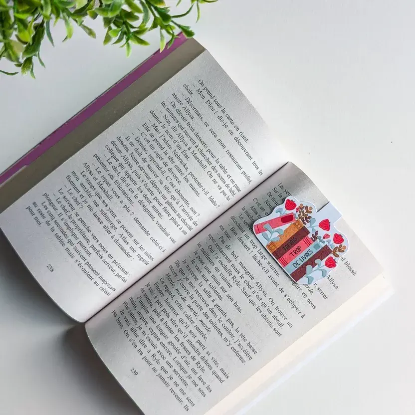 Marque-Page Magnétique – Jamais trop de livre – Image 2