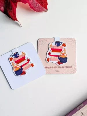 Marque-Page Magnétique – Livres et thé