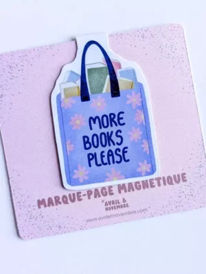 Marque-Page Magnétique – More books please