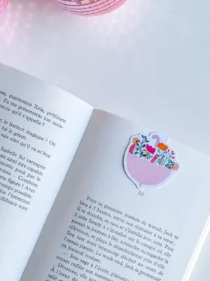 Marque-Page Magnétique – Parapluie fleuri