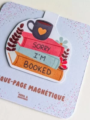 Marque-Page Magnétique – Sorry i'm booked