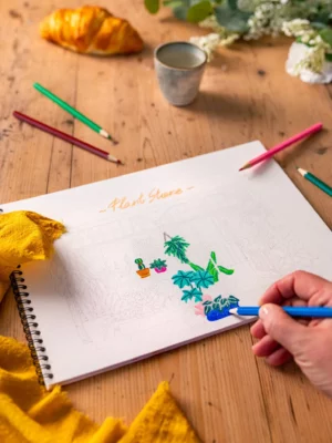 Coloring book - Boutiques A4