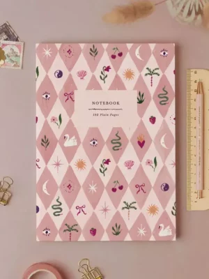 Carnet pages blanches - Harlequin blush