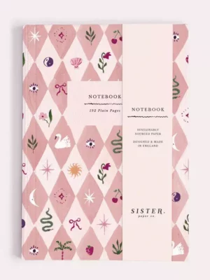 Carnet pages blanches - Harlequin blush