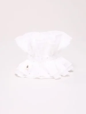 Maxi chouchou - Broderie anglaise blanc