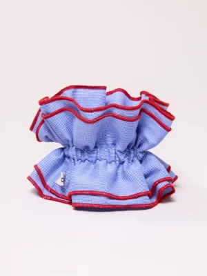 Maxi chouchou - Micro vichy bleu et rouge