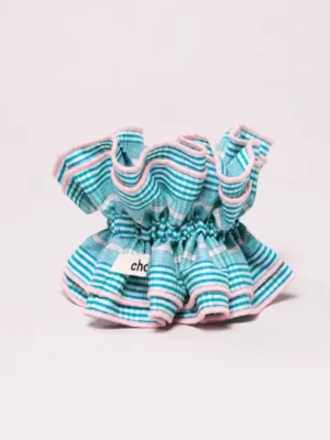 Maxi chouchou - Tartan vert et rose