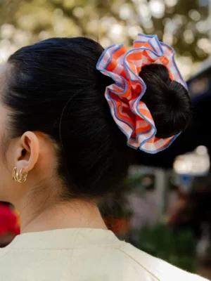 Maxi chouchou - Vichy orange