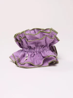 Maxi chouchou - Vichy violet vert