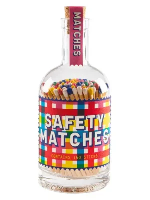 Bouteille d'allumettes - Gingham