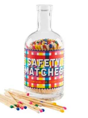 Bouteille d'allumettes - Gingham