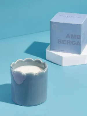 Bougie ondulée - Bleue