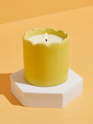 Bougie ondulée - Jaune